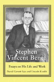 Cover of: Stephen Vincent Benét: essays on his life and work