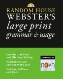 Cover of: Random House Webster's large print grammar & usage.