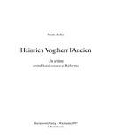 Cover of: Heinrich Vogtherr l'ancien: un artiste entre Renaissance et Réforme