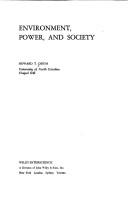 Cover of: Environment, power, and society