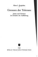 Cover of: Grenzen der Toleranz: Juden und Christen im Zeitalter der Aufklärung