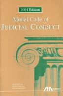 Cover of: Model code of judicial conduct