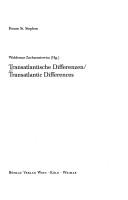 Cover of: Transatlantische Differenzen = Transatlantic differences