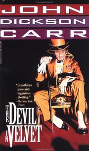 Cover of: The Devil in Velvet by John Dickson Carr