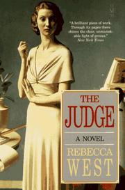 Cover of: The Judge by Rebecca West