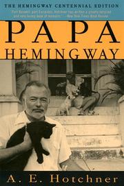 Cover of: Papa Hemingway by A. E. Hotchner
