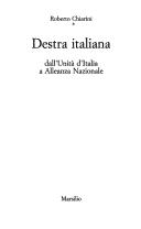 Cover of: Destra italiana: dall'Unità d'Italia a Alleanza Nazionale