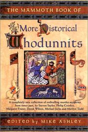 Cover of: The Mammoth Book of More Historical Whodunnits