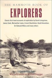 Cover of: The Mammoth book of explorers