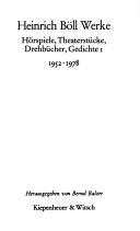 Cover of: Hörspiele, Theaterstücke, Drehbücher, Gedichte