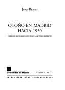 Cover of: Otoño en Madrid hacia 1950