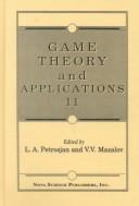 Cover of: Game Theory and Applications II (Game Theory & Applications)