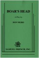 Cover of: Boar's Head by Don Nigro