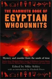 Cover of: The mammoth book of Egyptian whodunnits by edited by Mike Ashley ; introduction by Elizabeth Peters.