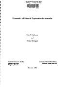 Cover of: Economics of mineral exploration in Australia