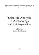 Scientific analysis in archaeology and its interpretation