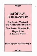 Cover of: Medievalia et Humanistica, No. 33: Studies in Medieval and Renaissance Culture (Medievalia Et Humanistica New Series)