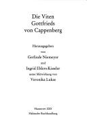 Cover of: Die Viten Gottfrieds von Cappenberg