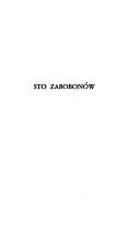 Cover of: Sto zabobonów: krótki filozoficzny słownik zabobonów