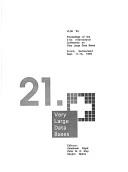 Very large data bases : VLDB '95 : proceedings of the 21st International Conference on Very Large Data Bases : Zurich, Switzerland, Sept. 11-15, 1995