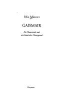 Gaismair by Felix Mitterer