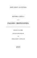 Historia crítica de los falsos cronicones by José Godoy Alcántara