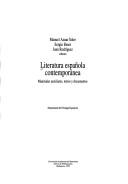 Cover of: Literatura española contemporánea: materiales auxiliares, textos y documentos