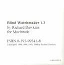 Cover of: The Blind Watchmaker by Richard Dawkins