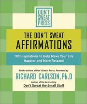 Cover of: The don't sweat affirmations by Don't Sweat Press