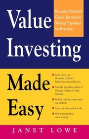 Cover of: Value Investing Made Easy: Benjamin Graham's Classic Investment Strategy Explained for Everyone
