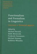 Cover of: Functionalism and formalism in linguistics