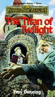 Cover of: TITAN OF TWILIGHT (Forgotten Realms)