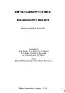 British library history, bibliography, 1969-1972