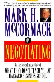 Cover of: On Negotiating