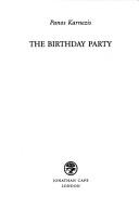 Cover of: The birthday party