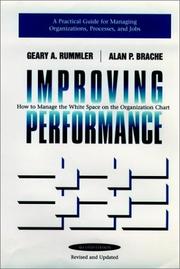 Cover of: Improving performance by Geary A. Rummler