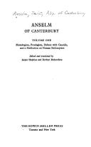 Cover of: Anselm of Canterbury