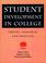Cover of: Student development in college