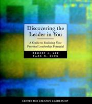 Cover of: Discovering the leader in you by Lee, Robert J.