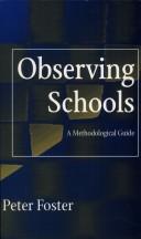 Cover of: Observing Schools: A Methodological Guide