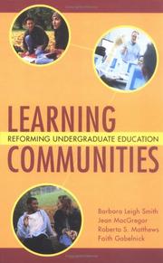 Cover of: Learning communities: reforming undergraduate education