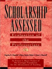 Scholarship assessed by Charles E. Glassick