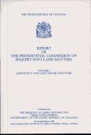 Cover of: Report of the Presidential Commission of Inquiry into Land Matters