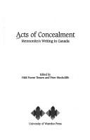 Acts of Concealment by Tiessen