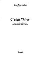 Cover of: C'était l'hiver