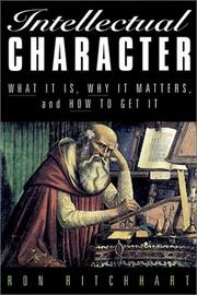 Cover of: Intellectual Character by Ron Ritchhart