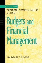 Cover of: The Jossey-Bass Academic Administrator's Guide to Budgets and Financial Management