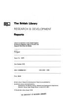 Library co-operation in the United Kingdom : existing arrangements, gaps in provision and research which may be needed