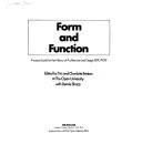 Cover of: Form and function: a source book for the "History of architecture and design 1890-1939"