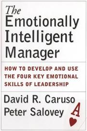 Cover of: The emotionally intelligent manager
